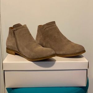 Taupe Sued Booties